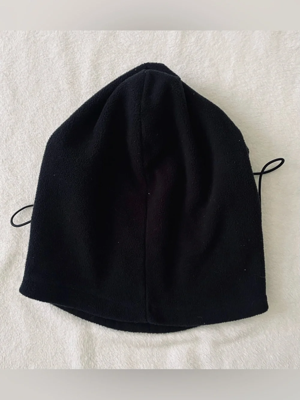 Balaclava Hoodie Black Multipurpose Thermal Warm Fleece Face Mask Drawstring